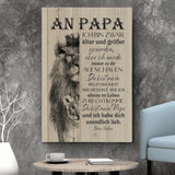 An Papa (hochkant) - Eltern-Leinwand