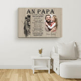 An Papa - Eltern-Leinwand