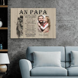 An Papa - Eltern-Leinwand