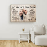 An meinen Stiefpapa - Eltern-Leinwand
