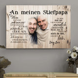 An meinen Stiefpapa - Eltern-Leinwand