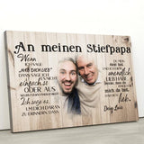 An meinen Stiefpapa - Eltern-Leinwand