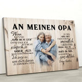 An meinen Opa - Großeltern-Leinwand