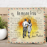 In meinem Herzen (an sie) - Paar-Kissen