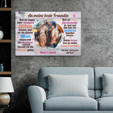 Liebe beste Freundin - Freunde-Leinwand