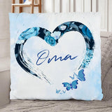 Schmetterlinge im Herzen - Großeltern-Kissen