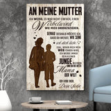 An meine Mutter - Eltern-Leinwand