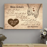 Ich will dich - Paar-Leinwand