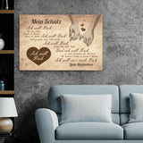 Ich will dich - Paar-Leinwand