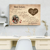 Ich will dich (Bildupload) - Paar-Leinwand