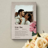 Definition Liebe - Paar-Leinwand