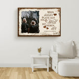 Mein Platz neben dir - Paar-Leinwand