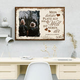 Mein Platz neben dir - Paar-Leinwand
