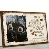 Mein Platz neben dir - Paar-Leinwand