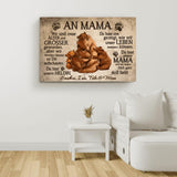 Mama Bär - Eltern-Leinwand