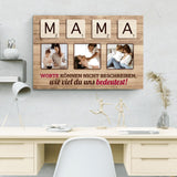 Familien Scrabble (Für Mama) - Eltern-Leinwand