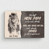 Papa für immer - Eltern-Leinwand