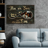 Für immer eins - Paar-Leinwand