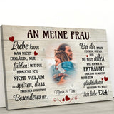 Besonders (An sie) - Paar-Leinwand