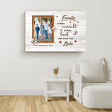 Familienliebe - Familien-Leinwand