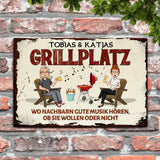 Grillzeit - Outdoor-Türschild