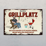 Mein Grillplatz - Outdoor-Türschild