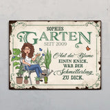 Gartenträumer - Outdoor-Türschild