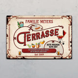 Gute Freunde, gute Zeit - Outdoor-Türschild