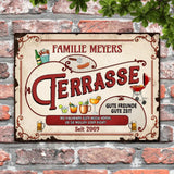 Gute Freunde, gute Zeit - Outdoor-Türschild