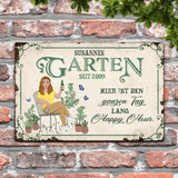 Gartenchiller - Outdoor-Türschild