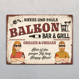 Unser Balkon - Outdoor-Türschild
