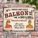 Unser Balkon - Outdoor-Türschild