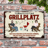 Unser Grillplatz - Outdoor-Türschild