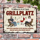 Unser Grillplatz - Outdoor-Türschild