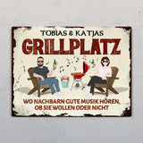 Unser Grillplatz - Outdoor-Türschild