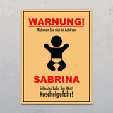 Kuschelgefahr - Indoor-Türschild