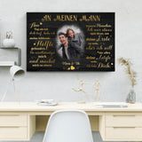 Meine fehlende Hälfte (an ihn) - Paar-Leinwand