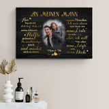 Meine fehlende Hälfte (an ihn) - Paar-Leinwand