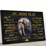 Meine fehlende Hälfte (an sie) - Paar-Leinwand