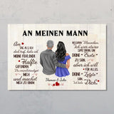 An meinen Schatz (an ihn) Zeichenstil - Paar-Poster