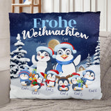 Pinguinfamilie - Familien-Kissen