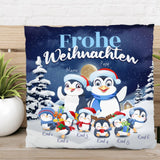 Pinguinfamilie - Familien-Kissen