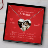 Valentins-Herz - Paar-Kette