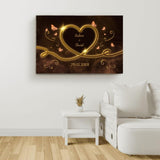 Leuchtende Liebe - Paar-Leinwand