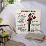 Mein Happy End (an sie - Zeichenstil) - Paar-Kissen