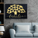 Heimat des Herzens - Familien-Leinwand