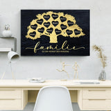 Heimat des Herzens - Familien-Leinwand