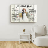 Mein Happy End (an sie) - Paar-Leinwand