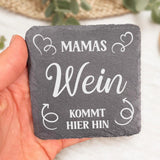 Getränke - Familien-Schieferuntersetzer