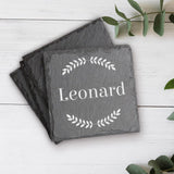 Mein Platz - Familien-Schieferuntersetzer